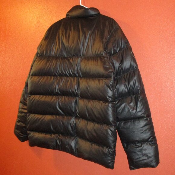 Nike Flight Puffer Men Large Black Red Full Zip Pockets Jacket - Picture 10 of 12